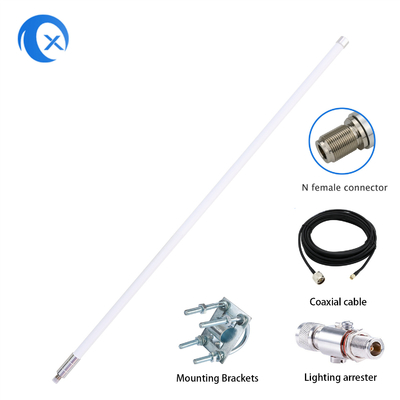 antena omnidireccional del helio de la fibra de vidrio de 8dBi 868MHz con el cable LMR-200