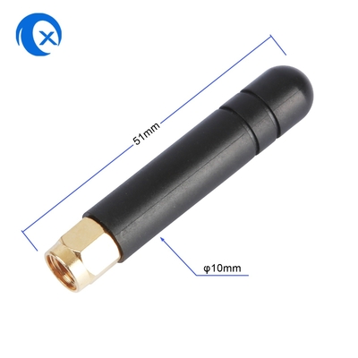 Varón/conector hembra de goma blancos del pato 868 del megaciclo SMA del cortocircuito de ángulo recto de la antena