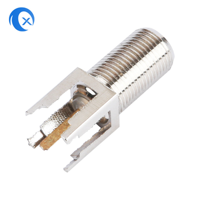 Tipo hembra del hardware F de la máquina del CNC del RF de la telecomunicación del conector para el cable coaxial