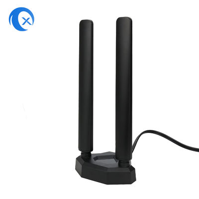 WiFi 6E Tri Band Antenna 6GHz 5GHz 2.4GHz Juegos WiFi Antenna Base magnética para PC