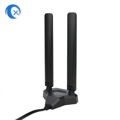 WiFi 6E Tri Band Antenna 6GHz 5GHz 2.4GHz Juegos WiFi Antenna Base magnética para PC