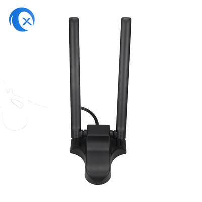 Dual Band 2.4GHz 5GHz RP-SMA Antenas WiFi con cable de extensión de 6,5 pies para PC Desktop Computador Bluetooth inalámbrico