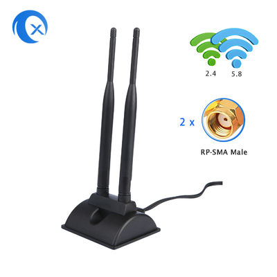 Antenna WiFi de 6dBi con conector masculino RP-SMA