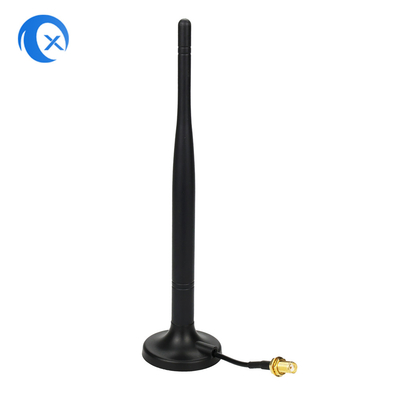 2.4G 5.8g Dual-Band 7 DBi WiFi Extender Antenna de montaje magnético con conector femenino SMA