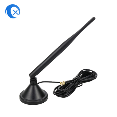2.4G 5 DBi WiFi Extender Antenna de montaje magnético con conector masculino SMA para comunicación inalámbrica de señal