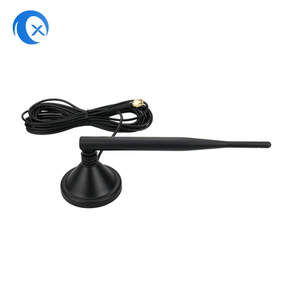 2.4G 5 DBi WiFi Extender Antenna de montaje magnético con conector masculino SMA para comunicación inalámbrica de señal