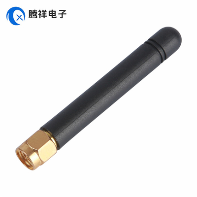 Antenna de conector dorado recto masculino SMA 868MHz 2dBi Antenna de goma para dispositivos de mano, TV, automóviles, cine en casa