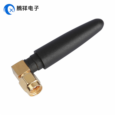 Antenna de conector dorado recto masculino SMA 868MHz 2dBi Antenna de goma para dispositivos de mano, TV, automóviles, cine en casa