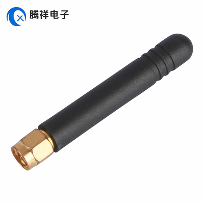 Antenna de conector dorado recto masculino SMA 868MHz 2dBi Antenna de goma para dispositivos de mano, TV, automóviles, cine en casa