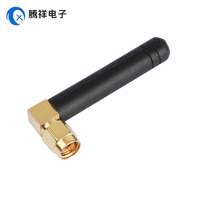 Antenna de conector dorado recto masculino SMA 868MHz 2dBi Antenna de goma para dispositivos de mano, TV, automóviles, cine en casa
