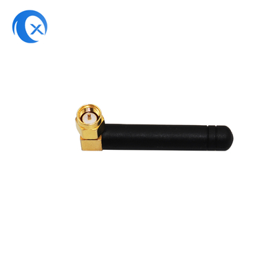 Ángulo derecho de banda cuadrada 850 a 1900 MHz GSM Antena de goma con ángulo recto SMA macho