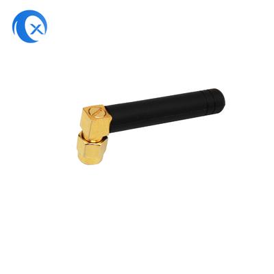 Ángulo derecho de banda cuadrada 850 a 1900 MHz GSM Antena de goma con ángulo recto SMA macho