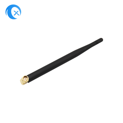 SMA Conector masculino monta alta ganancia 5dBi 868MHz 2.4G Antena NFC con ángulo derecho fijo WiFi Antena de pato de goma para router