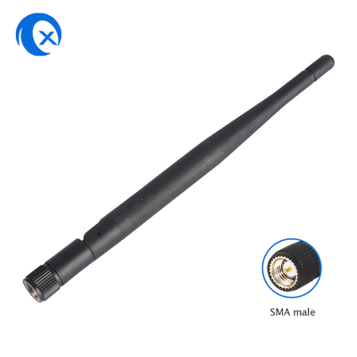 2.4G 5.8g Alta ganancia 5dBi Antenna de banda doble Antenna WiFi externa plegable Antenna de goma con SMA Hombre para routers