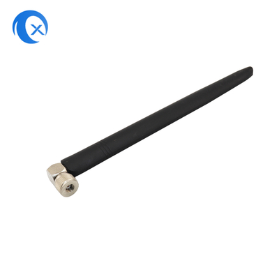 Alta ganancia 5dBi fija 90 grados de caucho externo con ángulo recto RP SMA Conector masculino 2.4GHz Antena para cámara de seguridad HD