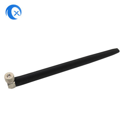 Alta ganancia 5dBi fija 90 grados de caucho externo con ángulo recto RP SMA Conector masculino 2.4GHz Antena para cámara de seguridad HD