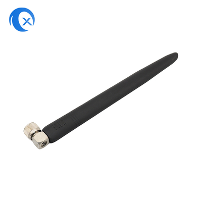 Alta ganancia 5dBi fija 90 grados de caucho externo con ángulo recto RP SMA Conector masculino 2.4GHz Antena para cámara de seguridad HD