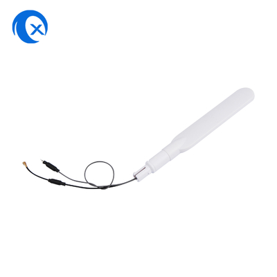 2.4/5.8g Alta ganancia 3dBi banda doble omnidireccional WiFi Antenna giratoria de paleta con cable volador para routers