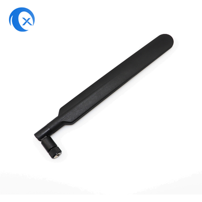 2.4/5.8 GHz Dual-Band High Gain 5dBi Omni Directional WiFi Antenna con conector masculino RP-SMA con bisagra para routers