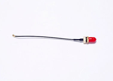 Cable femenino coaxial del conector del cable el 100MM SMA Ipex del RF de la telecomunicación