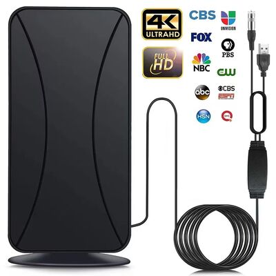 Antenna de televisión HD de largo alcance para interiores y exteriores con amplificador de señal Antenna HD digital para Smart TV y todos los televisores