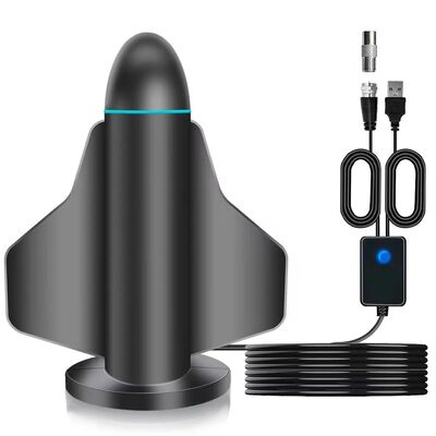 Antenna de televisión digital 4K HD de largo alcance con amplificador de señal para Smart TV y All TV para canales locales en interiores y exteriores