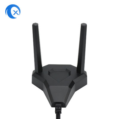 antena magnética de 2.4GHz 5GHz WiFi con el conector macho del RP SMA