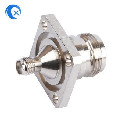 Tipo piezas del adaptador N del soporte del panel del hardware de la máquina del CNC del conector hembra al conector hembra de SMA