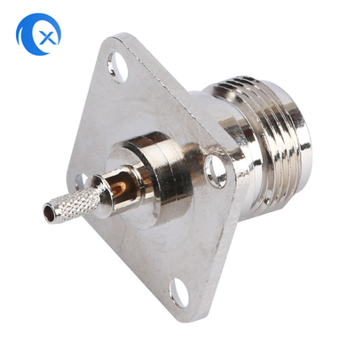 F-tipo piezas del soporte del panel 50ohm del hardware del CNC del conector hembra