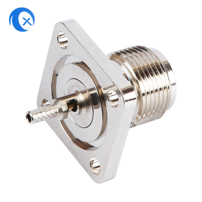 F-tipo piezas del soporte del panel 50ohm del hardware del CNC del conector hembra