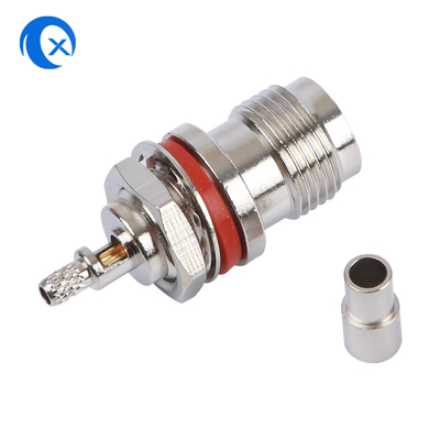 Montaje hembra-varón del conector coaxial del RF del hardware de la máquina del CNC del conector de TNC