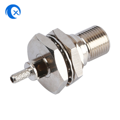 Montaje hembra-varón del conector coaxial del RF del hardware de la máquina del CNC del conector de TNC