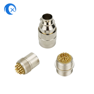 Nueva aleación 22pin Jack Connector micro circular de vaivén del cinc del metal de la llegada