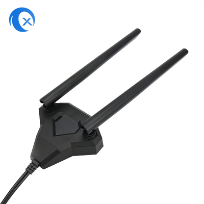 2.4 / 5.8g antena dual del suplemento de WiFi del montaje magnético de la banda 5dBi para la tarjeta del PCI de la PC