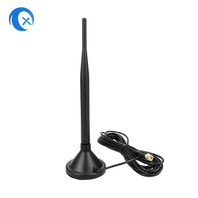 2.4G 5 DBi WiFi Extender Antenna de montaje magnético con conector masculino SMA para comunicación inalámbrica de señal