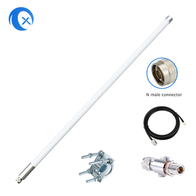 antena 915mhz del helio de la fibra de vidrio 8dBi omnidireccional con el cable de 5foot SLMR-400 para el minero del lince RAK Sensecap del helio